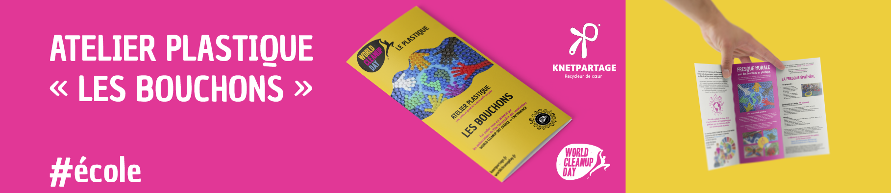 ATELIER PLASTIQUE WORLD CLEANUP DAY : LES BOUCHONS