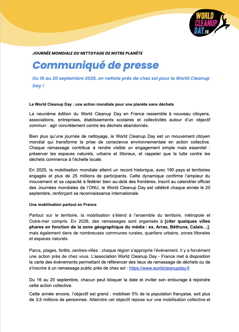 Miniature CP 2026 Communiqué de presse local 2025